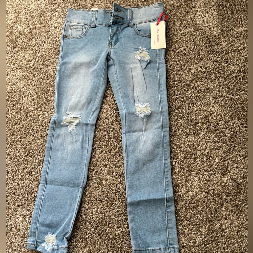 Girls distressed jeans